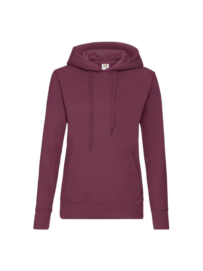 Damen Hoodie, Basic - mit EINER Druckposition - FRUIT OF THE LOOM