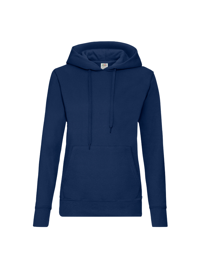 Damen Hoodie, Basic - mit EINER Druckposition - FRUIT OF THE LOOM